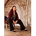 PLUS BASICS Blouse Long Burgundy